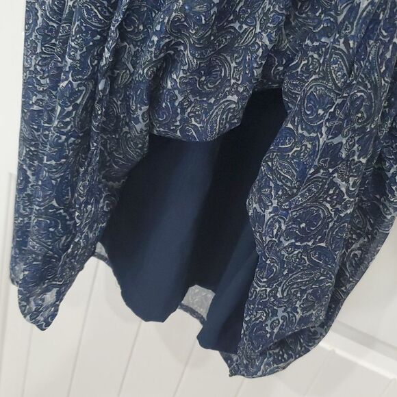 Converse One Star Womans Paisley Blue, sleeveless dress,size XL - Picture 5 of 7